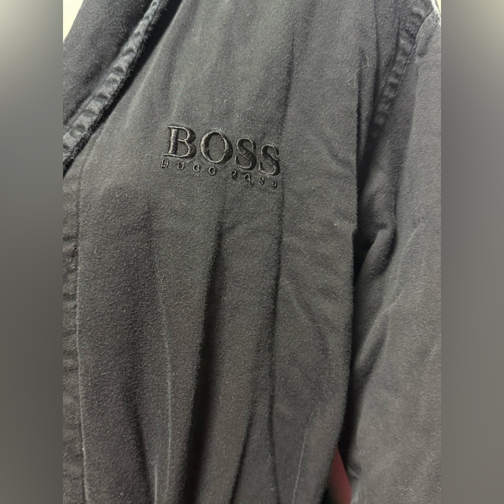 Boss Black Textured Robe - Picture 2 of 6